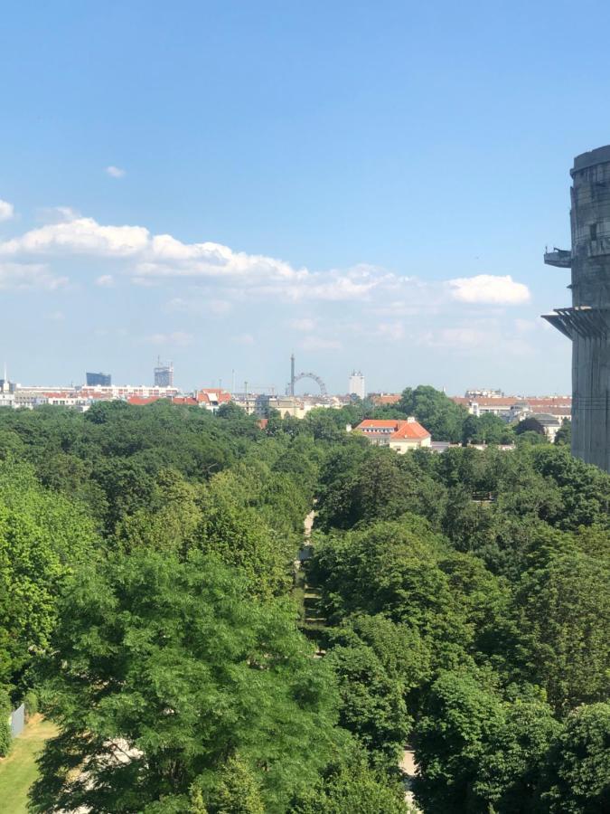 Apartamento Augartenblick Penthauscombo 15/16 - Blick Zum Riesenrad Viena Exterior foto