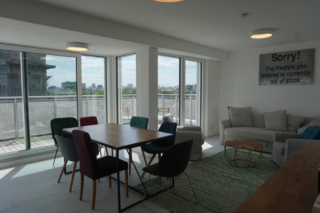 Apartamento Augartenblick Penthauscombo 15/16 - Blick Zum Riesenrad Viena Exterior foto