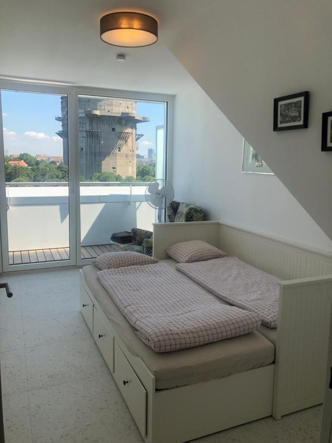 Apartamento Augartenblick Penthauscombo 15/16 - Blick Zum Riesenrad Viena Exterior foto